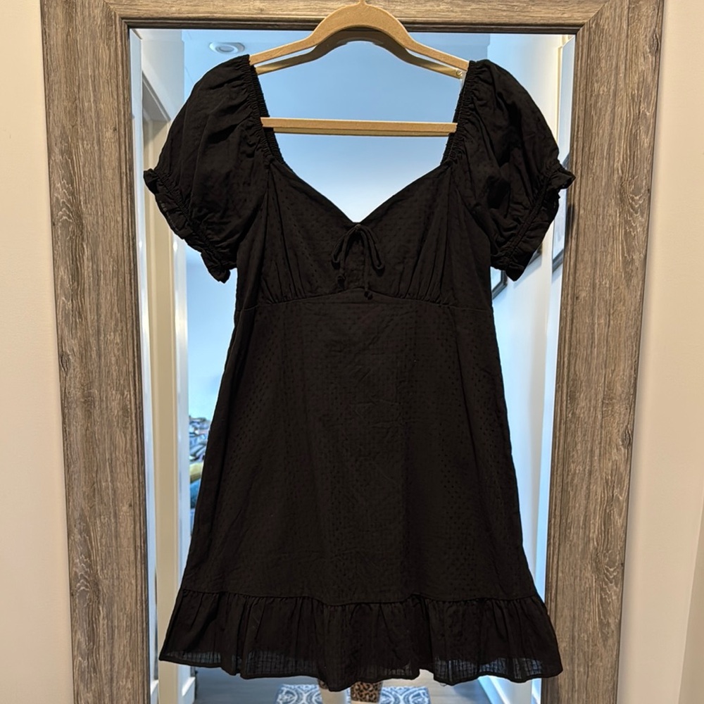 NWOT Wild Fable Black Puff Sleeve Dress